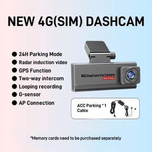 Secom CAR SENTINEL 4G DASHCAM – DUAL-LENS, OBD POWER, TWO-WAY AUDIO, PRIVACY MODE, PARKING GUARD, GPS & SPEED MONITORING