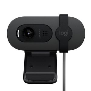 Logitech Brio 100 Full HD USB-C Webcam - Graphite, Black - 1080p Video Calling Camera Auto-Light Balance Built-In Microphone Privacy Shutter For Meetings, Streaming, Zoom & Teams