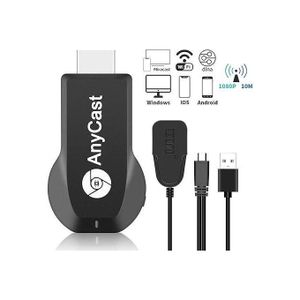 AnyCast M9 Plus Wireless HDMI Adapter for TV – 1080P HD Screen Mirroring from Smartphone, Tablet, Laptop