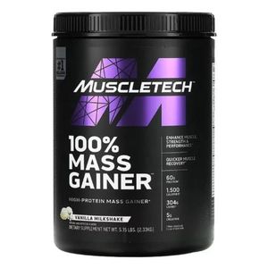 MTECH 100% Mass Gainer – Vanilla Milkshake – 5.15 lbs (2.33 kg)