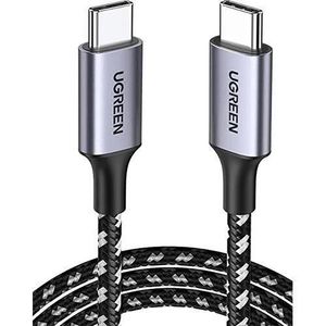 Ugreen  USB-C 3.1 Gen1 Male to Male Cable 1.5M – 60W Fast Charging – 5Gbps Data Transfer – 4K@60Hz Video Output – 3A USB-C Cable – Durable Nylon Braided Type-C Cable – Model US161