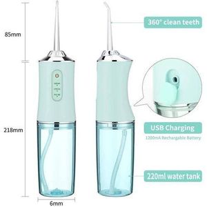 Teeth 4 nozzles Oral Irrigator Portable Dental Water Flosser USB Rechargeable Water Jet Floss Tooth Pick