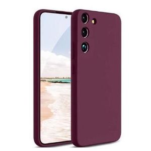 Soft Silicone Back Cover for Samsung Galaxy S21 - Maroon, anti-fingerprint, anti-scratch, durable silicone case