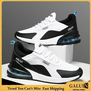 GALUIN Men's fashionable athletic shoes, running shoes with air cushioning, plus sizes 40-47