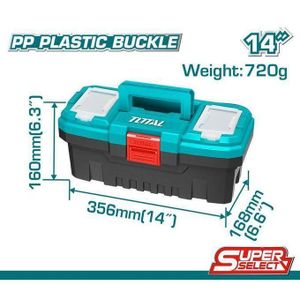 TOTAL TPBX0141  14" Plastic tool box