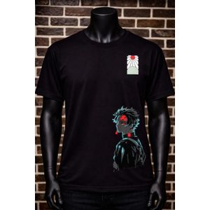 Custom Tanjiro Kamado Graphic T-Shirt – Demon Slayer Anime Wear