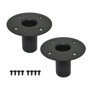 Bn 2 Pieces Speaker Bottom Base Speaker Stand Mount Plate for Speaker Stand Top Hat