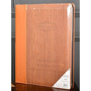 BOOK TYPE LEATHER PHOTO ALBUM 400 PICTURES