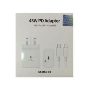 Next Level Charging Super Fast Charging Samsung Original 45W PD Adapter with Type-C to C Cable Complete Charger 