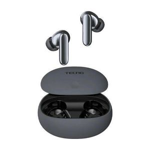 Tecno  True 1 42dB Active Noise Cancellation, 45hr Playtime, Havy Bass, IPX5, Wireless Headsets - Grey