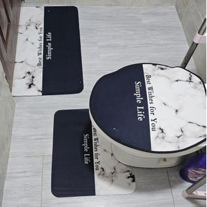  3pcs set  3D TOILET MAT 