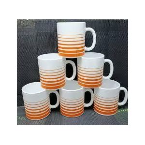 6-Piece Ceramic Tea & Coffee Mug Set With Metal Drying Stand – Durable Everyday Drinkware