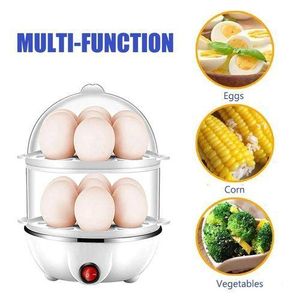Egg Boiler Double Layer Multifunction Electric Egg Boiler Automatic Off Egg Cooker Poacher Steamer Egg Poacher Egg Maker