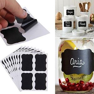 160pcs Chalkboard Labels Reusable Blackboard Stickers for The Kitchen, Pantry, Mason Jars, Wine Glasses - comes with 2 pens