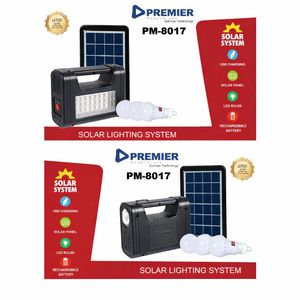 Premier Solar Powered Lighting System With LED Lamps