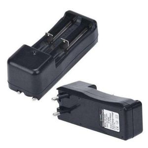3.7V Double Battery Charger Universal Rechargeable Li-ion EU/Indian 18650/16340/26650 Battery Charger