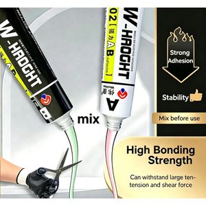 Metal Repair Glue,High-Temperature Resistant AB Epoxy Glue - Fast-Drying, Ultra-Strong Universal Adhesive for Metal, Shoe Repair & All Materials