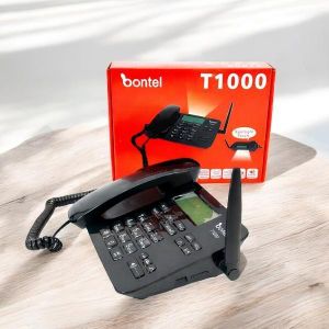 Bontel  T1000 GSM Fixed Landline Simple Setup Efficient Communication Office Ready Desktop Phone 