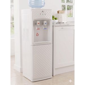 Delta Water Dispenser with Hot and Cold Water White Standing Design 