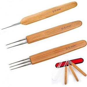 3 Pieces Dreadlocks Crotchet Hooks Needles Set