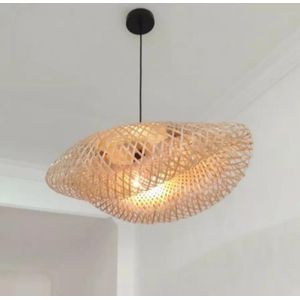 egged bamboo pendant light