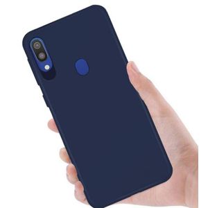 Soft Silicone Back Cover for Samsung Galaxy A30 - Blue, anti-fingerprint, anti-scratch, durable silicone case