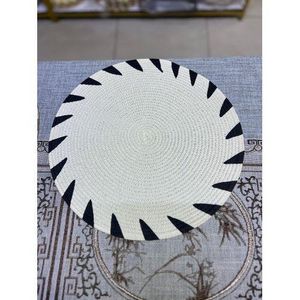 6pcs Round Elegant Braided table mats.