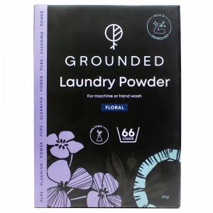 GROUNDED  Floral Laundry Powder 2kg  Non-Toxic & Eco-Friendly  Sensitive Skin  66 Washes