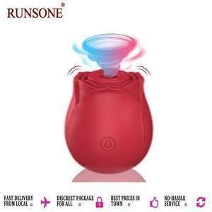 Khufuzi Women Rose Clitoris Sucking Vibrator Nipples Sucker Oral Stimulator Powerful Waterproof Rechargeable Adult Compact Foreplay Sex Toy Mini Massager Gift For Girlfriend Wife