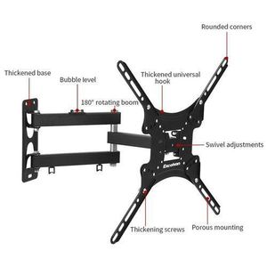 Home Design 14 - 55" Full Motion Wall Mount TV Bracket