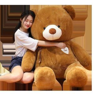 100cm Extra Large Stuffed Plush Teddy Bear Soft Doll Brown Cuddling Teddy Bear for girls 