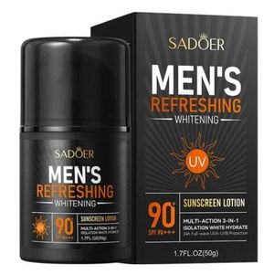 SADOER Men's Refreshing Whitening sunscreen Non-greasy sunscreen 50g