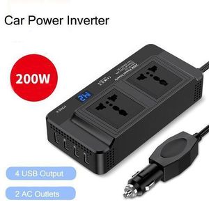 Meind 200W Car Power Inverter With Two AC 240V Ports and 4 USB Ports