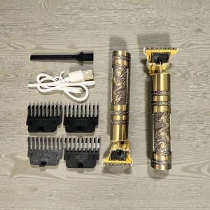 Children and Adults Reliable Quality Vintage T9 Professional Cordless Rechargeable 100% Metallic Body Hair Cutting Hair Clipper Hair Shaving Shaver Machine Shaver Kinyozi