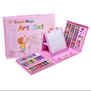 208pcs Super Art Set Kids Painting Drawing Art Set-pink