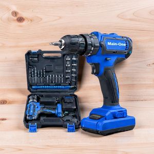 Main-one Best Performance Durable Quality Professional Cordless Drill With Drilling And Impact Functions