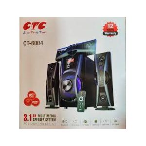 CTC  CT-6004 3.1CH Powerful Bluetooth Enabled Subwoofer System - BT/FM/AUX-1 YEAR WARRANTY 