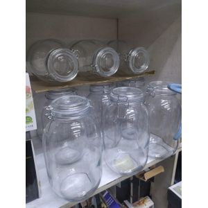 Airtight Storage Clip-Top Glass Jars
