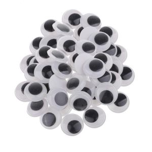  200 Pieces 20mm Black Wiggle Googly Eyes with Self-Adhesive :  Arts, Crafts & Sewing