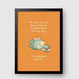 WaKi You Are The Portion Of My Inheritance 2 Black Frame A3