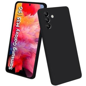 Samsung Galaxy M35 5G Phone Case Cover Liquid Silicone All Side Shockproof Thin Slim Soft Rubber Gel Matte TPU Protective Phone Cover