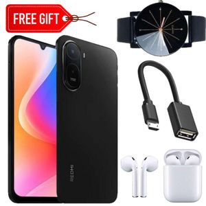 XIAOMI Redmi A7 6.9" 64GB + 3GB RAM 50MP 6000mAh Battery  (Dual Sim) On screen fingerprint (2 Years Warranty) Black+Webwatch+Otg+Earpods