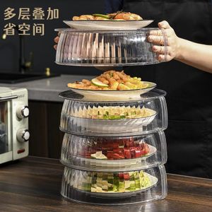 transparent multipurpose stackable multi-layer food cover