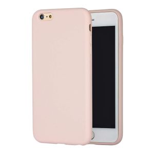 Soft Flexible Silicone Case for Apple iPhone 6, Shockproof Anti-Scratch Slim TPU Protective Back Cover (Beige)