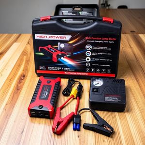 Multi Purpose Fast Inflation Tire Inflator Air Compressor 12V 99800mAh Car Jump Starter with Air Compressor