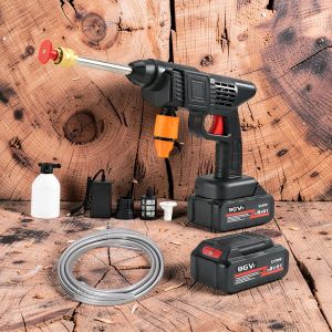 Multi-purpose Reliable 96V Cordless Car Washing High Pressure Washer Gun 