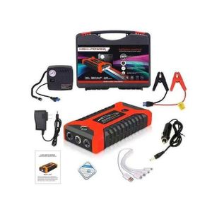 Portable Light Weight Multi-Purpose 12V 99800mAh 2-in-1 Multi-Functional High Power Car Emergency Jump Starter Kit with Tire Inflator Air Compressor 