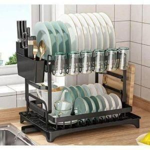 Advanced 2tier dishrack with cup holder