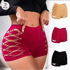 3PCs Hottest Hips Patterned Spandex Ladies Panties Women Hotpants(Hips 40-46inc)