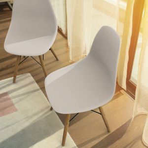 Eames Modern Solid Wood Dining Chair